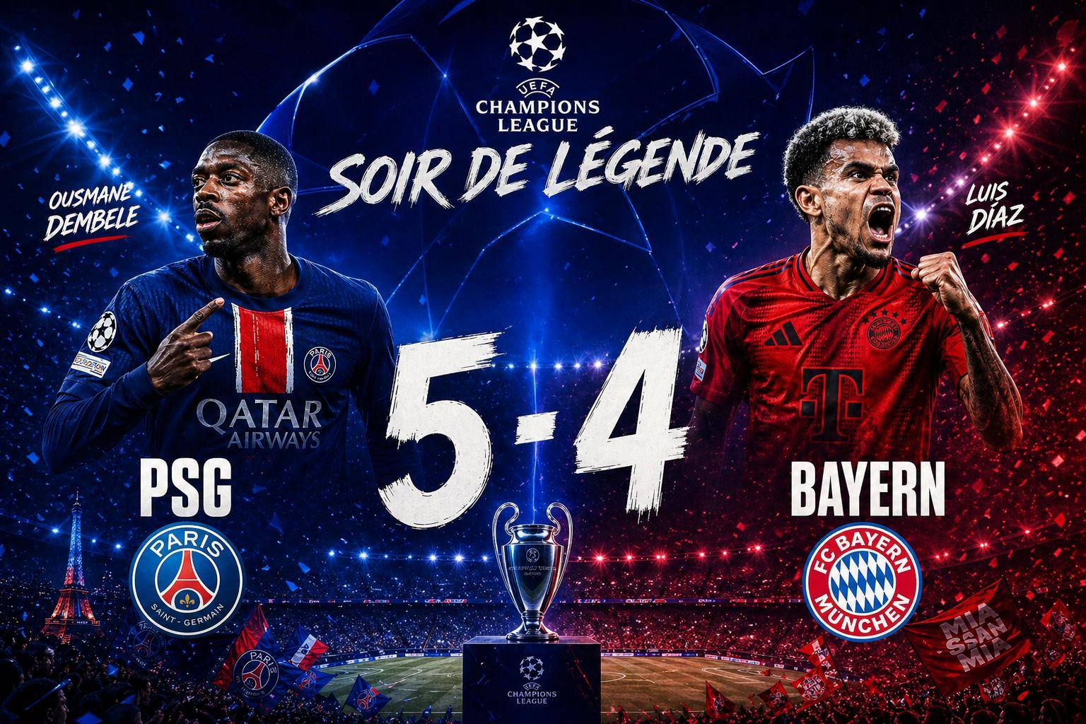 Psg bayern : un thriller à neuf buts en demi-finale de ligue des champions