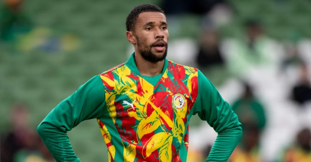 Yéhvann Diouf, gardien du Sénégal, en action