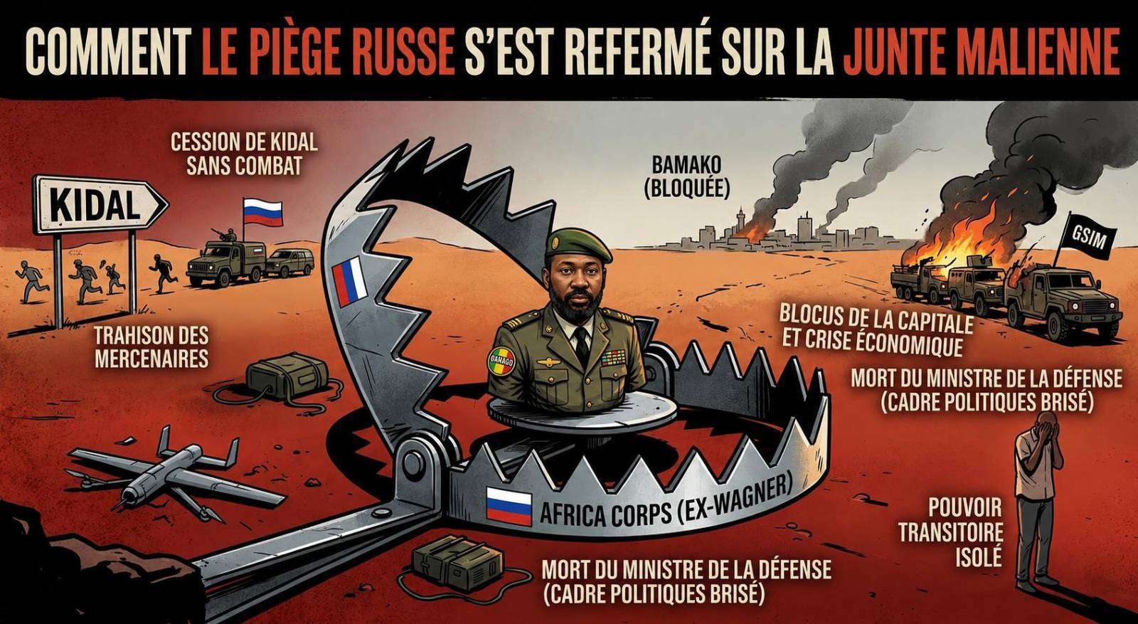 Mali : quand le soutien russe a précipité la chute de la junte