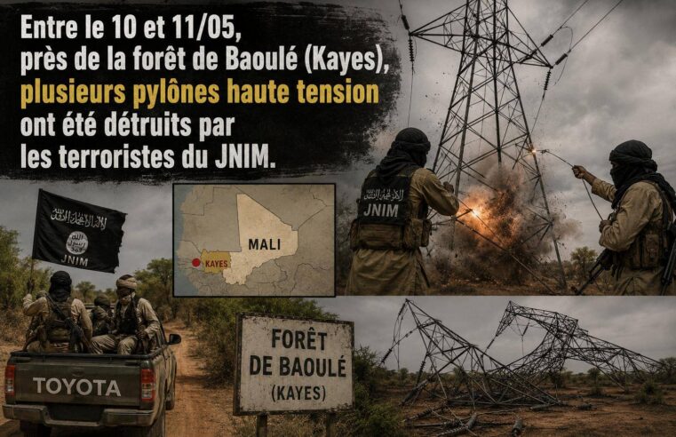 Crise énergétique au Mali : sabotage des pylônes plonge Bamako dans le noir