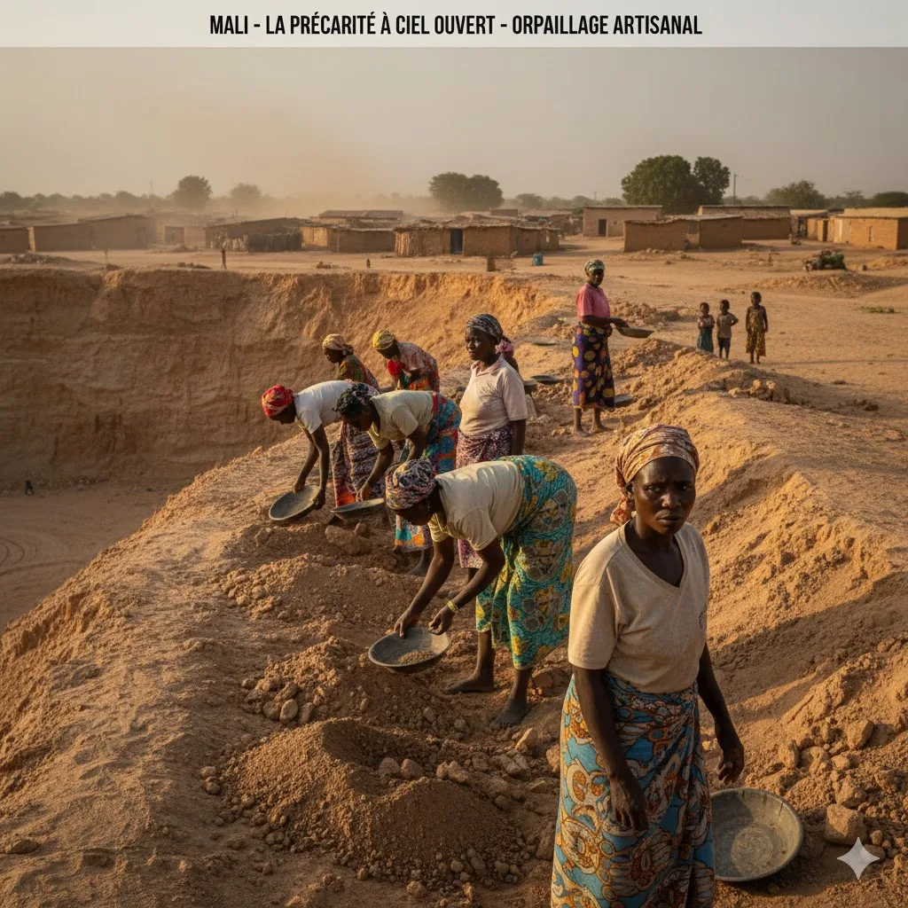 Mines artisanales au Mali : comment l&rsquo;orpailleuse défie chaque jour la mort