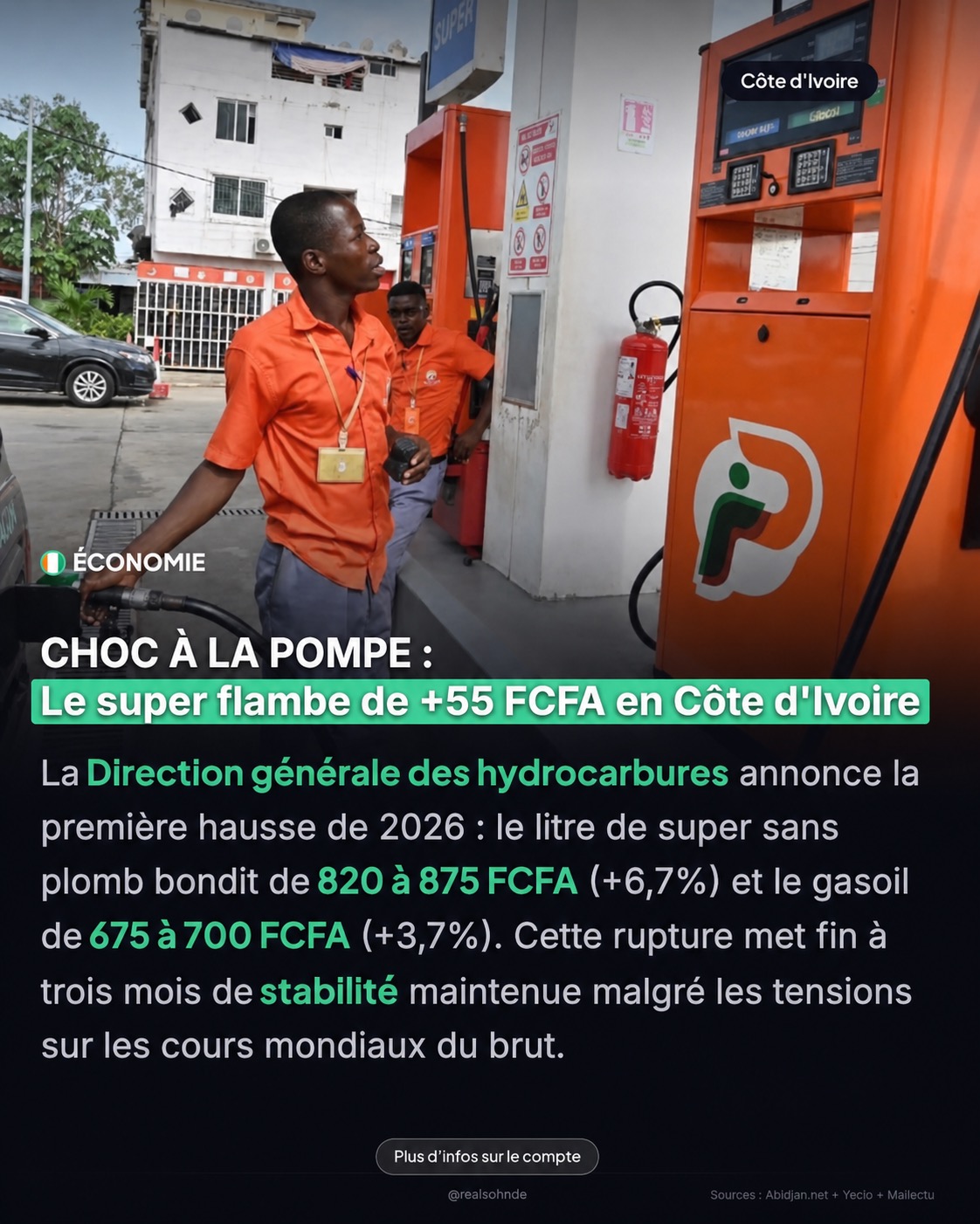 La disparité des prix des carburants : Côte d&rsquo;Ivoire face au Bénin en mai 2026