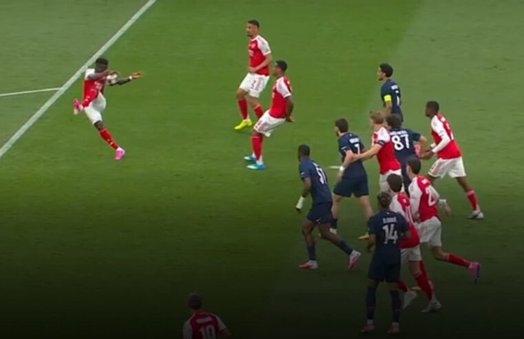 Polémique main Saka penalty psg arsenal finale ligue champions