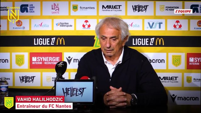 Vahid halilhodzic sous le choc après l&rsquo;arrêt du match nantes toulouse