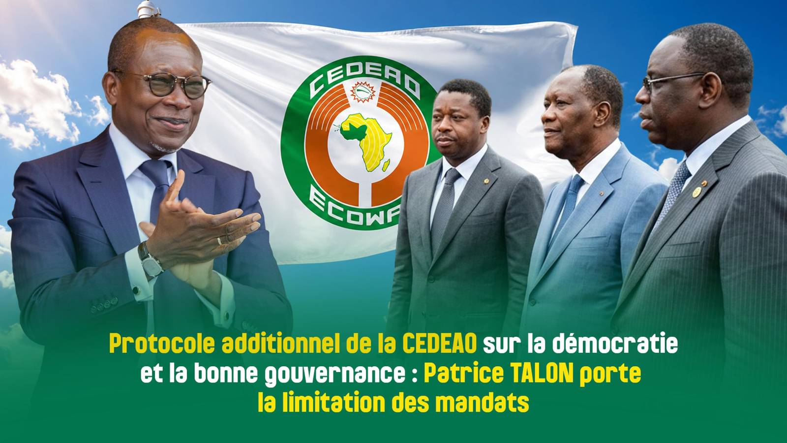 Patrice talon et la limite des mandats : le Bénin face à la ceadeao