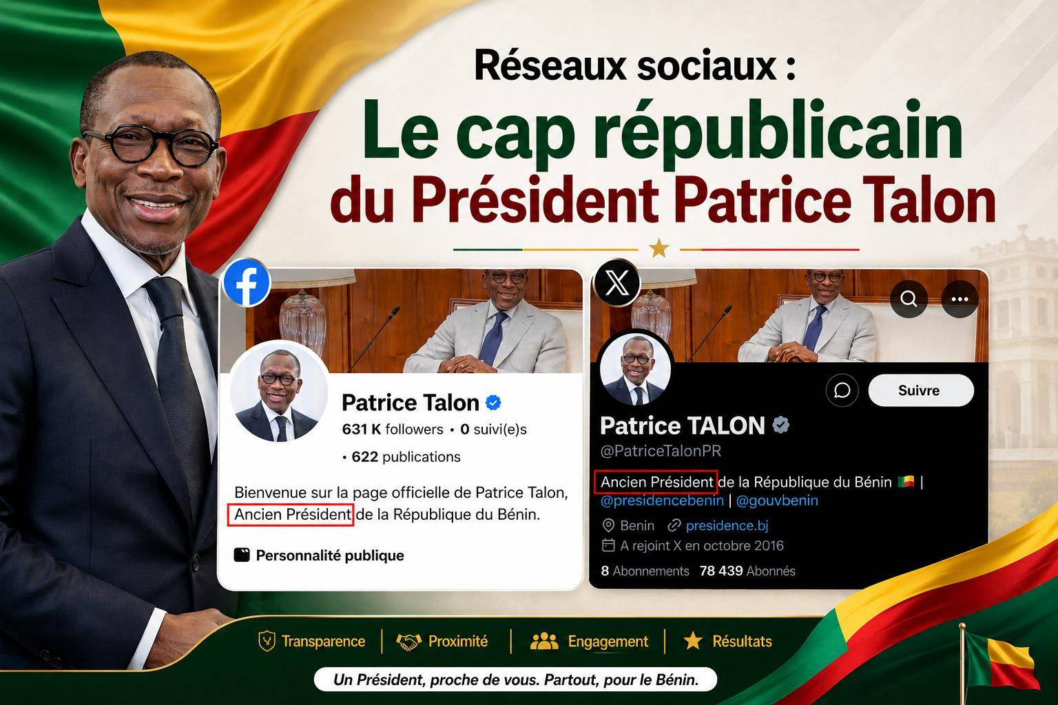 L&rsquo;appel du président Patrice Talon pour une citoyenneté numérique mature et respectueuse