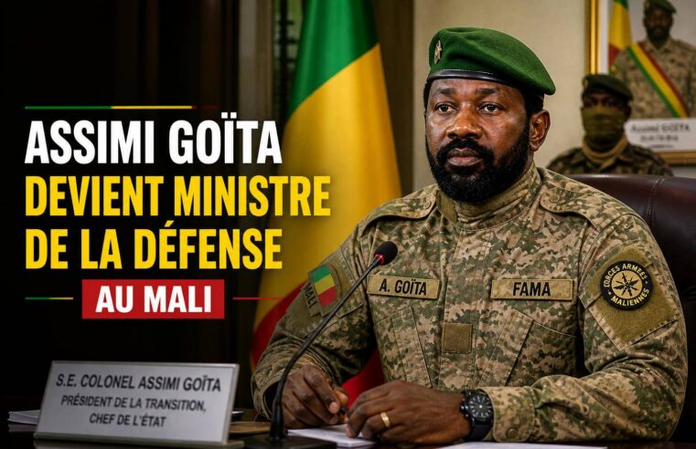 Mali : assimi goïta cumule la présidence et le ministère de la défense