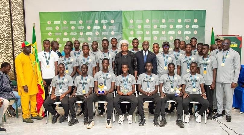 Les Lionceaux U15 du Sénégal après leur victoire