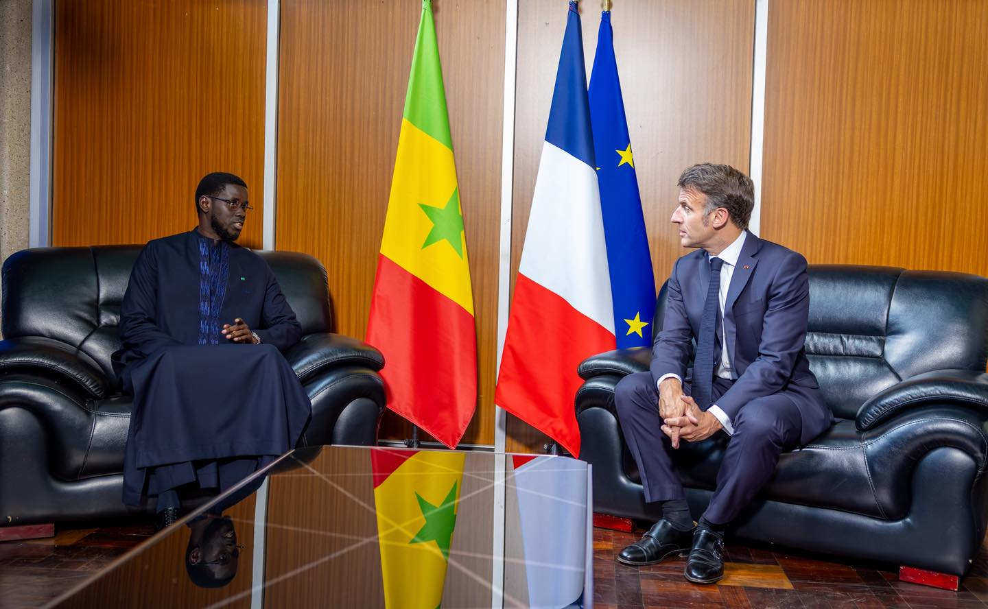 Rencontre diplomatique entre le président du Sénégal et le président français
