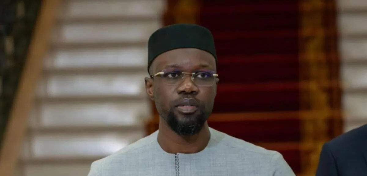 Ousmane Sonko, Premier ministre du Sénégal, lors de son discours face aux députés