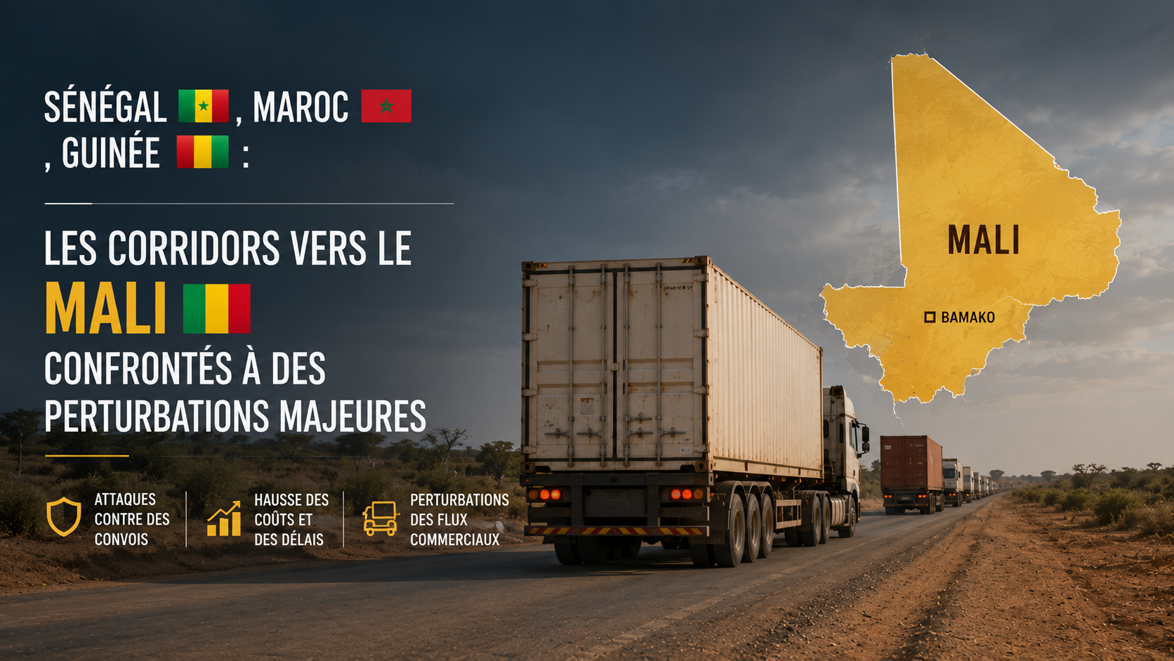 Le Mali face à des défis logistiques : quand les corridors régionaux vacillent