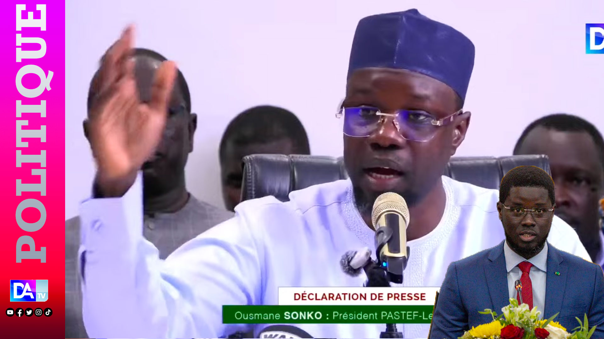 Ousmane sonko dénonce l&rsquo;exclusion du gouvernement sénégalais par le président