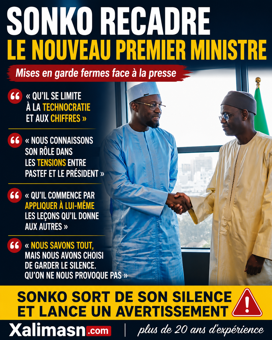 Le discours intégral en wolof d&rsquo;Ousmane Sonko, président de l&rsquo;Assemblée nationale