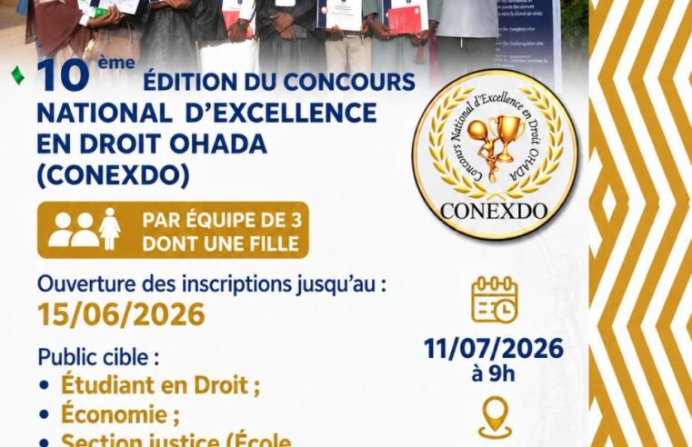 Le Niger lance son concours d&rsquo;excellence en droit OHADA à Niamey