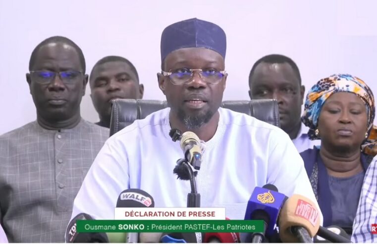 Déclaration choc du leader de Pastef à l&rsquo;attention des sénégalais
