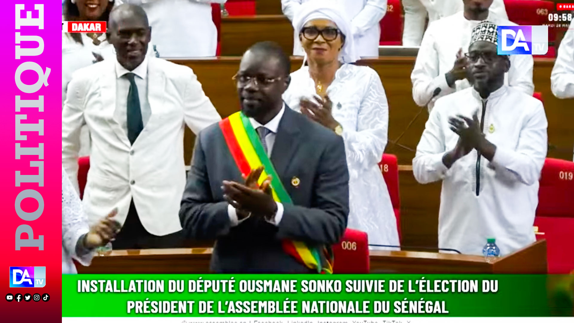 Sénégal : l&rsquo;opposition conteste la réintégration d&rsquo;ousmane sonko à l&rsquo;assemblée