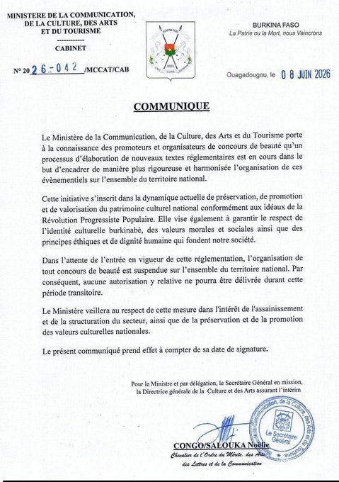 Burkina Faso : l’interdiction des concours de beauté, symptôme d’un durcissement autoritaire