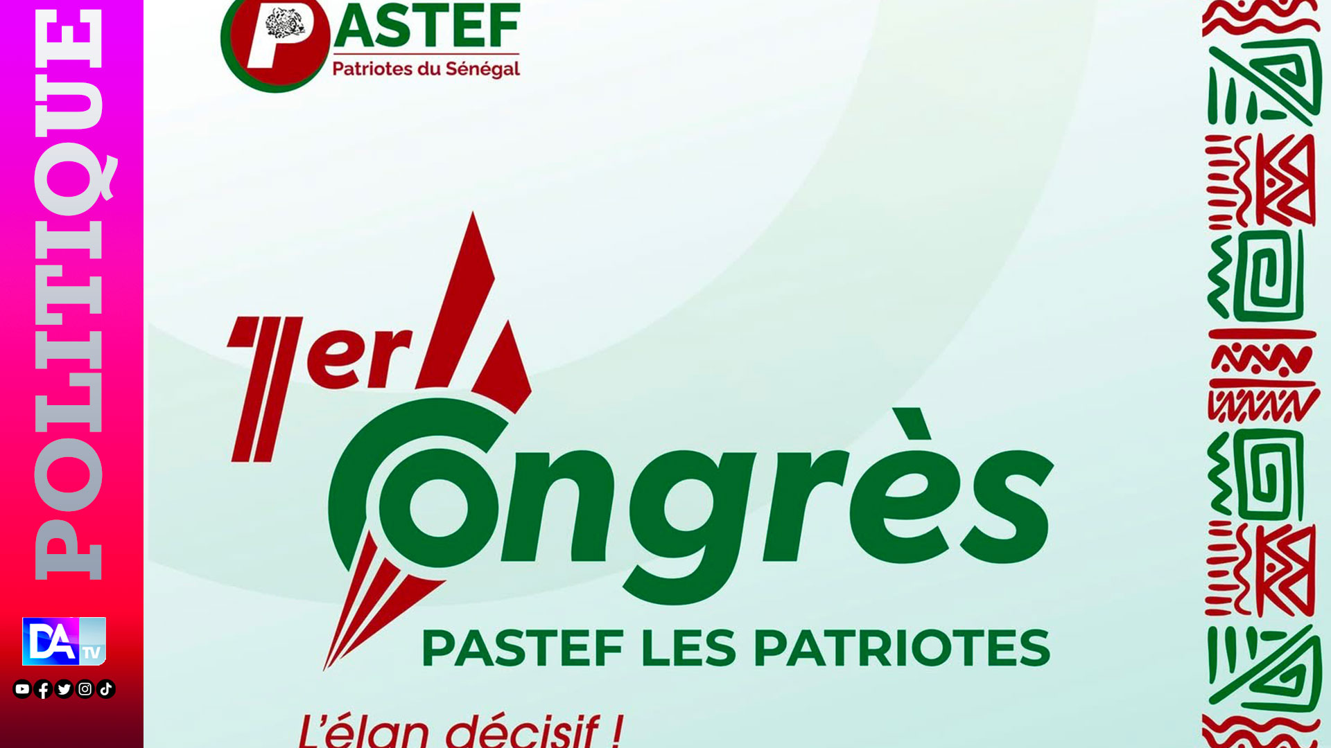 PASTEF : Ousmane Sonko dévoile sa vision stratégique pour le Sénégal lors du 1er congrès