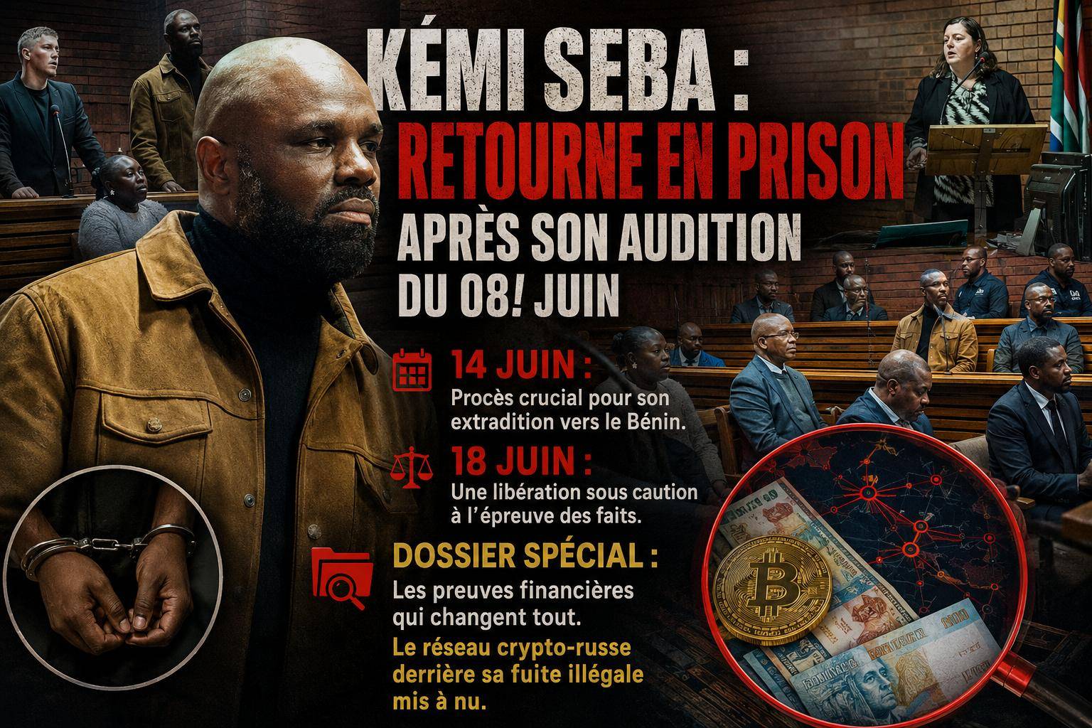 Justice sud-africaine : le casse-tête des cryptomonnaies russes et l&rsquo;avenir de Kemi Seba