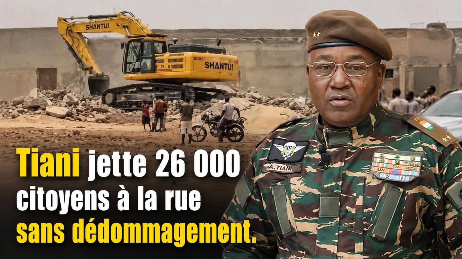 L&rsquo;opération de déguerpissement à Niamey : une crise humanitaire en devenir