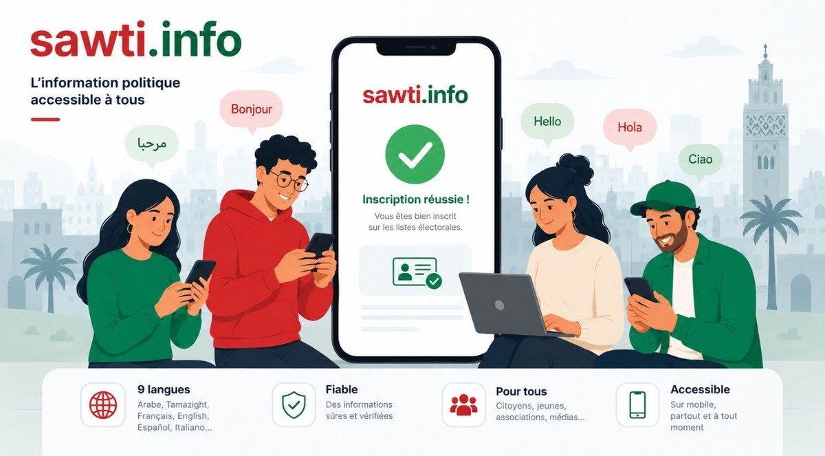 La plateforme Sawti révolutionne l&rsquo;accès à l&rsquo;information politique au Maroc