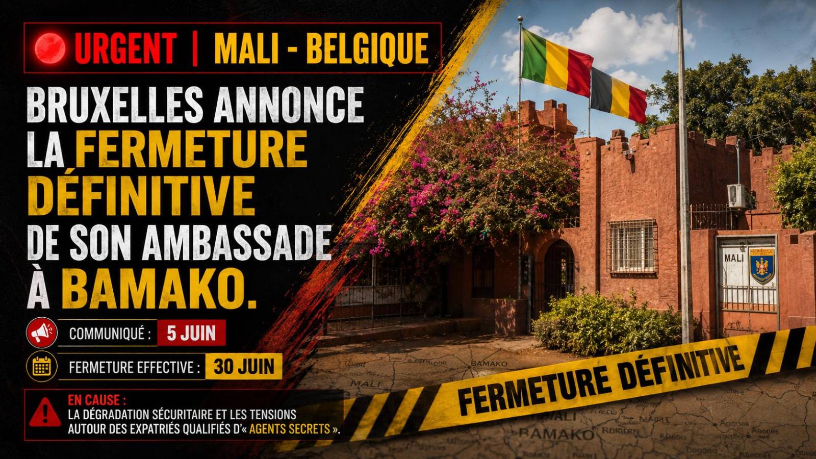 Belgique Mali : la fin d&rsquo;une ère diplomatique à Bamako
