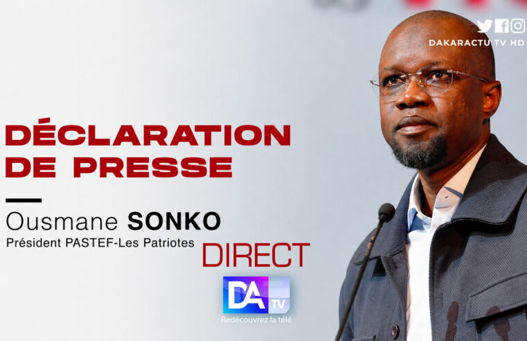 Ousmane Sonko prend la parole après la constitution du gouvernement sénégalais