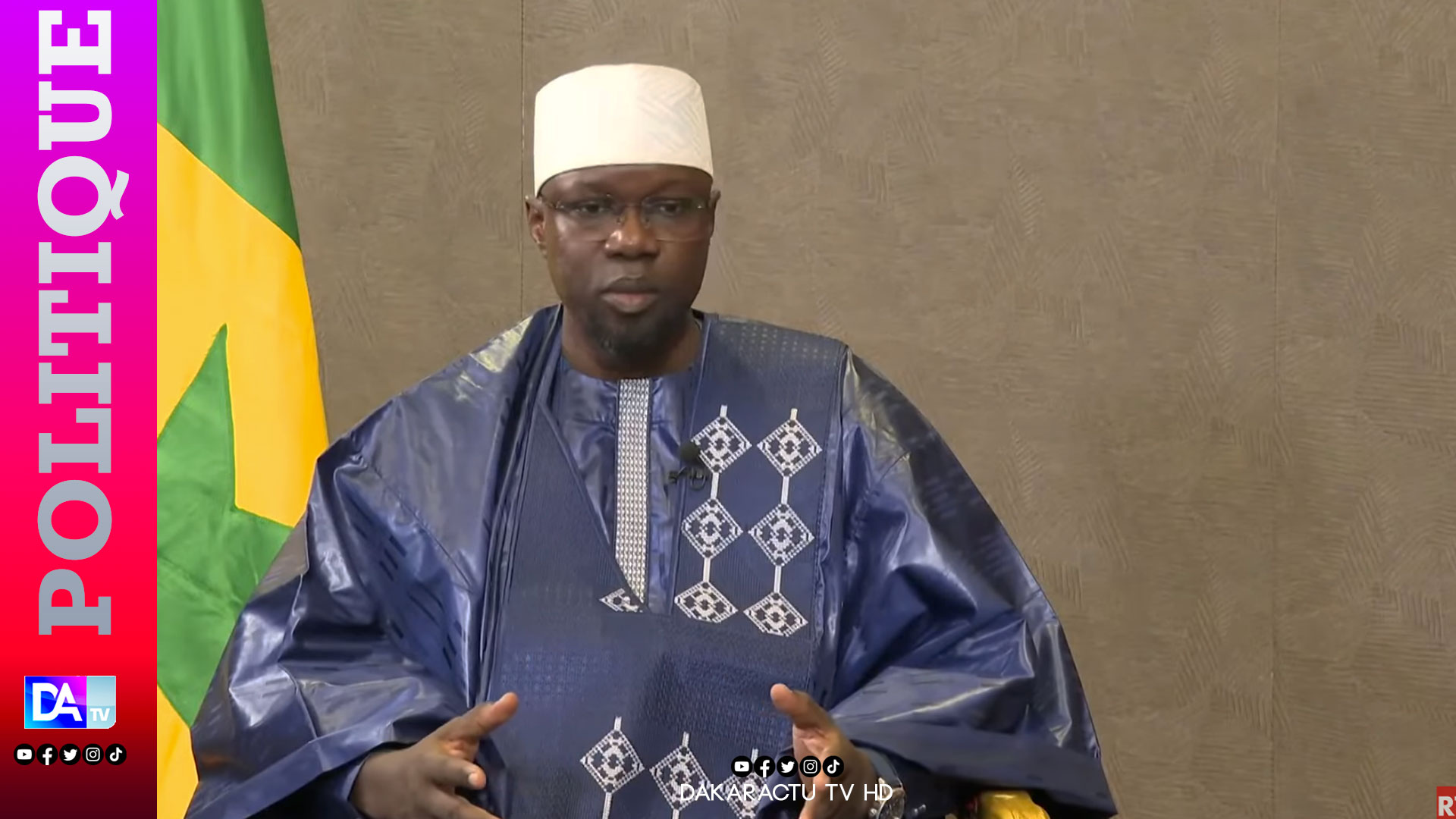 Ousmane Sonko face à la presse après la formation du nouveau gouvernement sénégalais