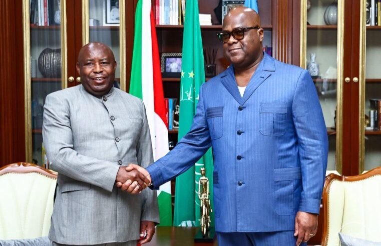 Kinshasa : la sécurité et la coopération au cœur de la rencontre entre Félix Tshisekedi et Évariste Ndayishimiye