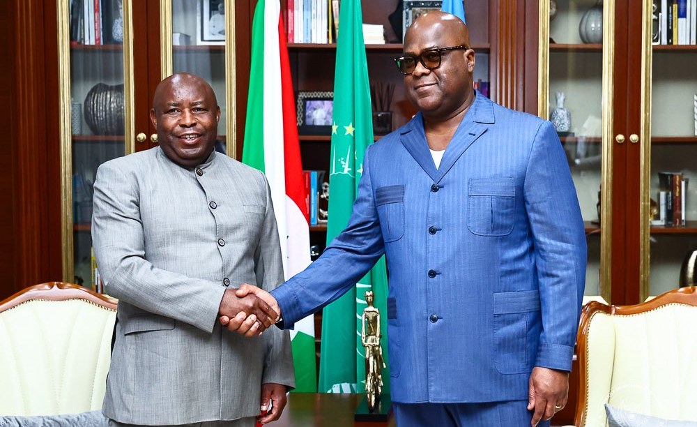 Kinshasa : la sécurité et la coopération au cœur de la rencontre entre Félix Tshisekedi et Évariste Ndayishimiye