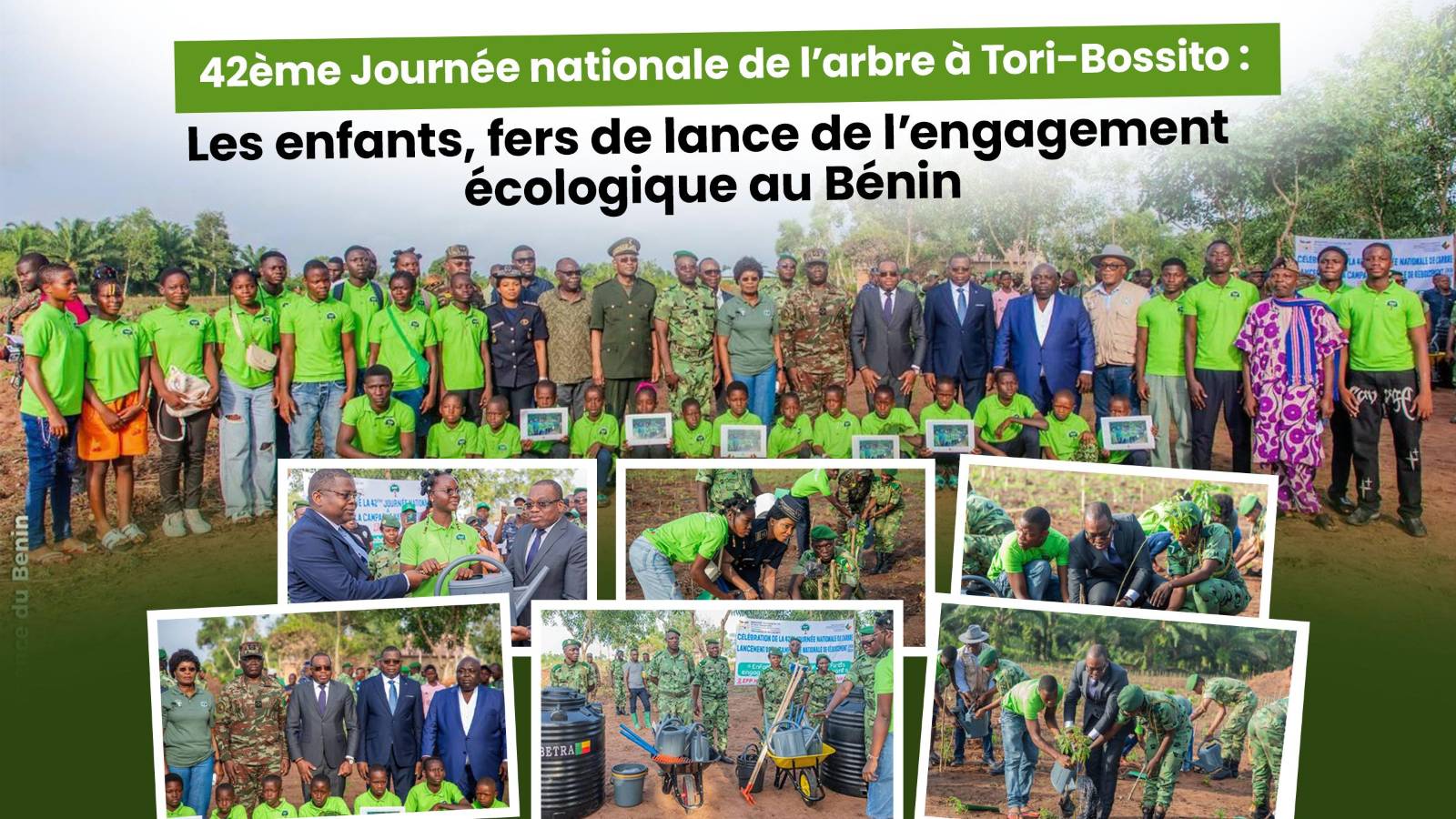 Le Bénin érige la jeunesse en pilier de sa politique de restauration forestière lors de la 42ème Journée nationale de l’arbre