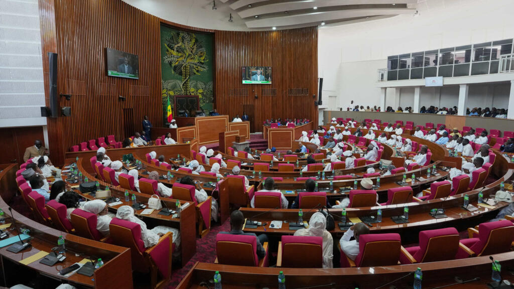 Vue générale de l'Assemblée nationale lors de l'election d'Ousmane Sonko à la présidence de l'Assemblée nationale, suite à sa destitution du poste de Premier ministre par le président Bassirou Diomaye Faye. Dakar, le mardi 26 mai 2026.