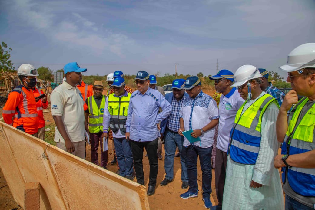 Chantier de la troisième usine d’eau potable à Niamey