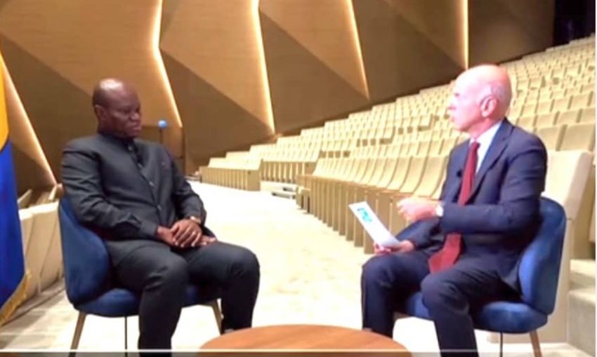 Oligui Nguema en entretien télévisée
