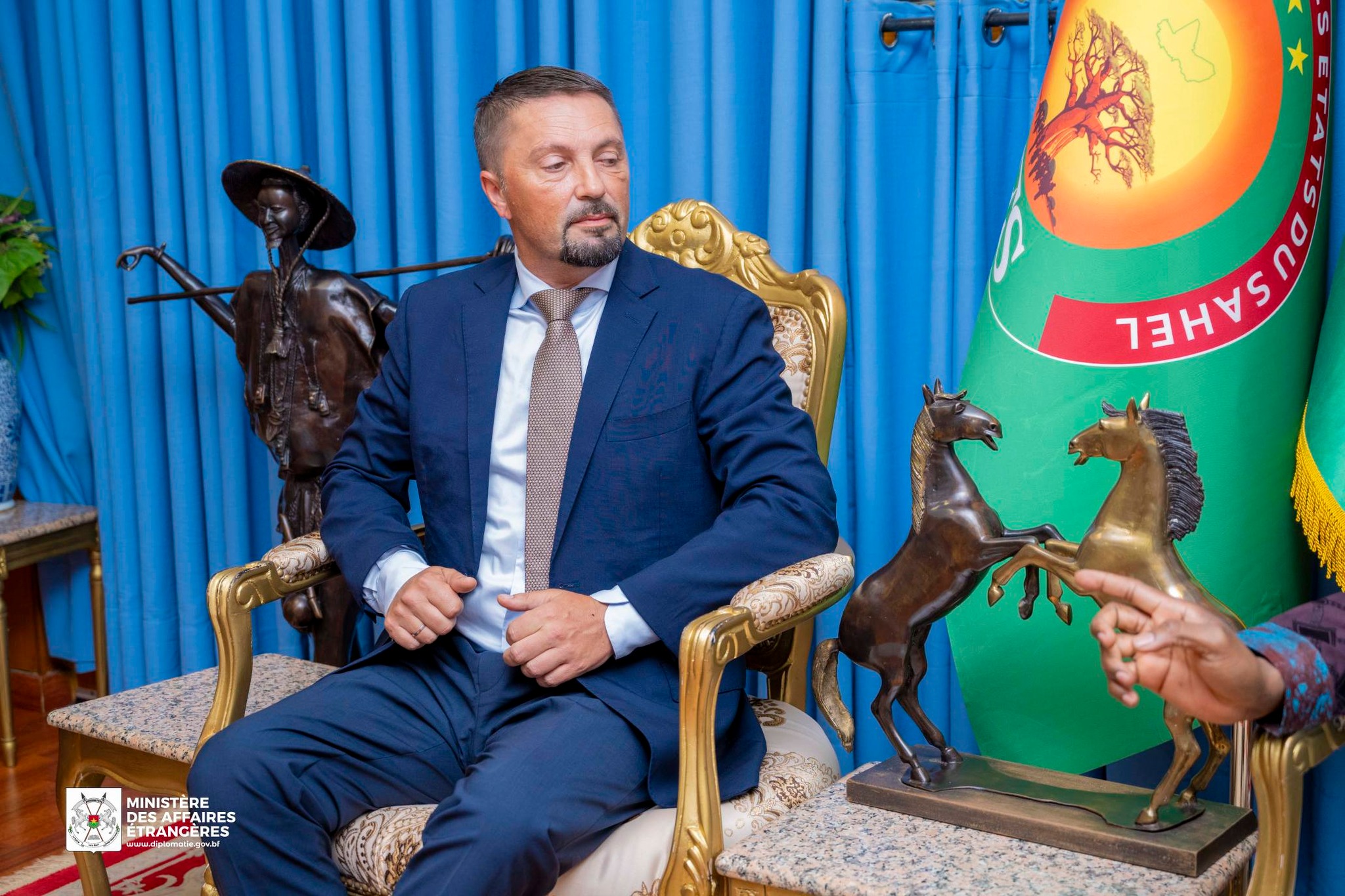 portrait de Slavenko Ristic, parlementaire serbe