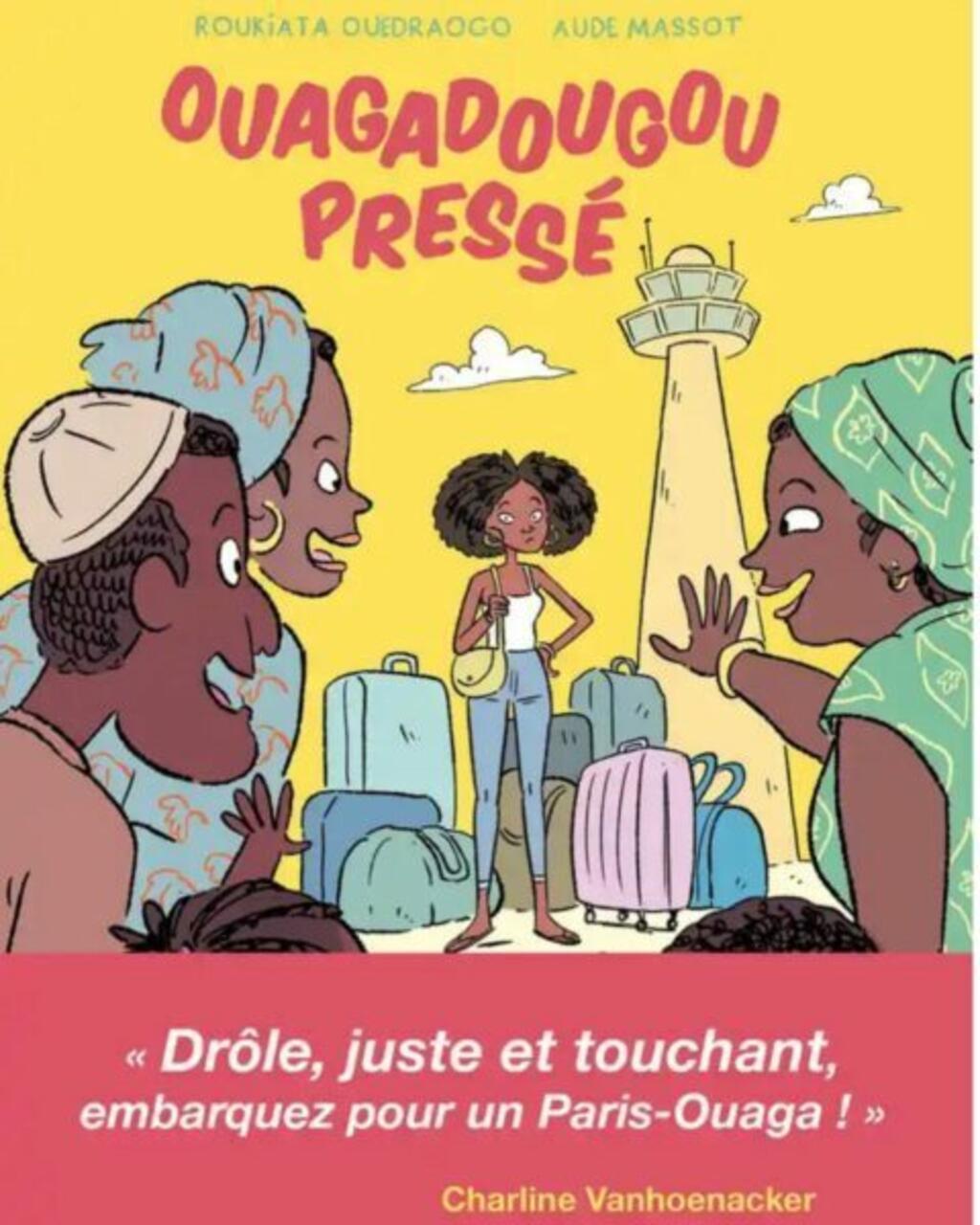 Couverture du livre <em>Ouaga pressé</em> de Roukiata Ouedraogo » style= »max-height:600px » loading= »lazy » class= »a-img « >
  </picture>
</figure>

<p>« <em>Dans sa minuscule chambre de bonne du 18ème arrondissement parisien, Roukiata prépare son retour au pays. Que glisser dans sa valise ? Quels cadeaux emporter pour sa famille sans se ruiner ? Entre les tops colorés made in Paname Tati, promis à ses cousines, et le grille-pain deux fentes pour sa mère, elle nous plonge dans les souvenirs de sa jeunesse à Ouagadougou. Des années où elle était une adolescente espiègle des faubourgs, jusqu’à son quotidien actuel dans le « Little Africa » parisien.</em> »</p>

<p style=