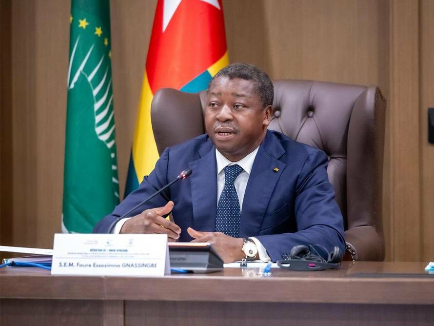 Faure Gnassingbé lors d'une réunion de médiation pour la paix en RDC