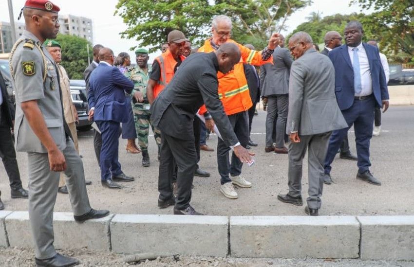 Le président Oligui Nguema évalue les travaux du front de mer