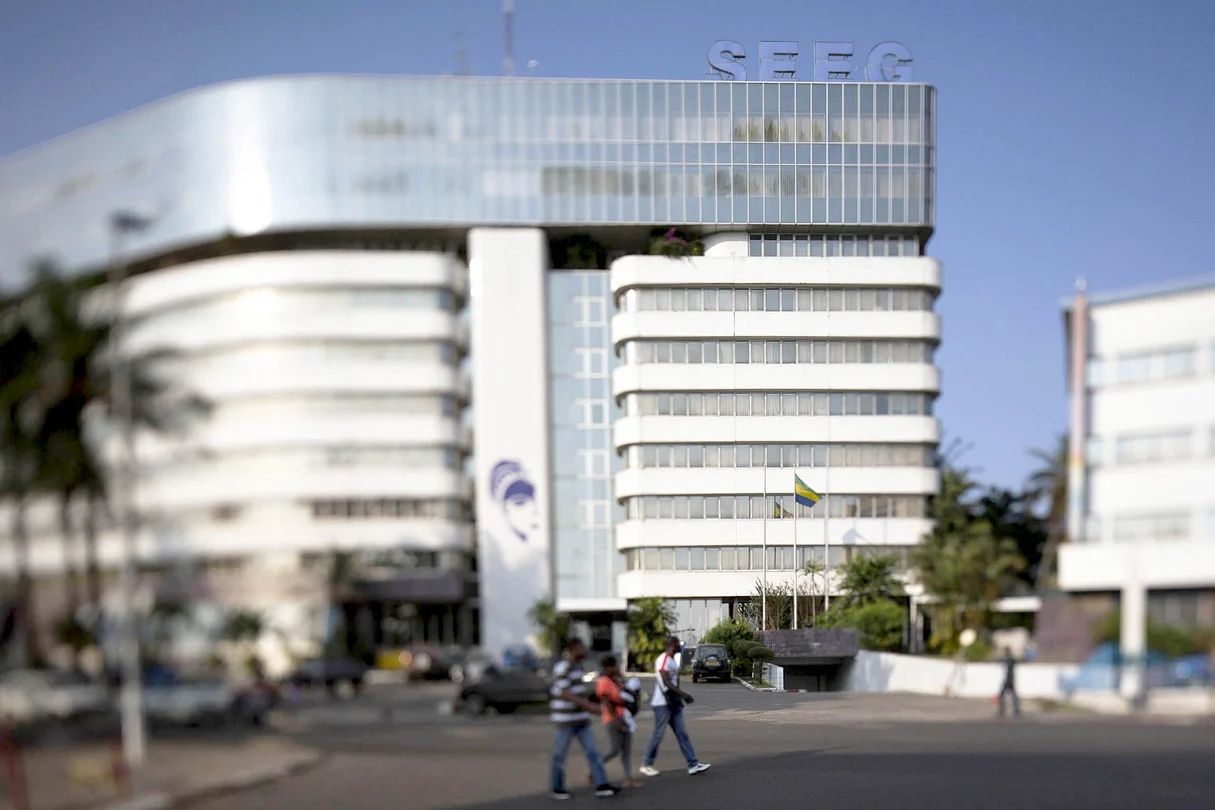 Le siège de la Société d’énergie et d’eau du Gabon (SEEG), à Libreville.