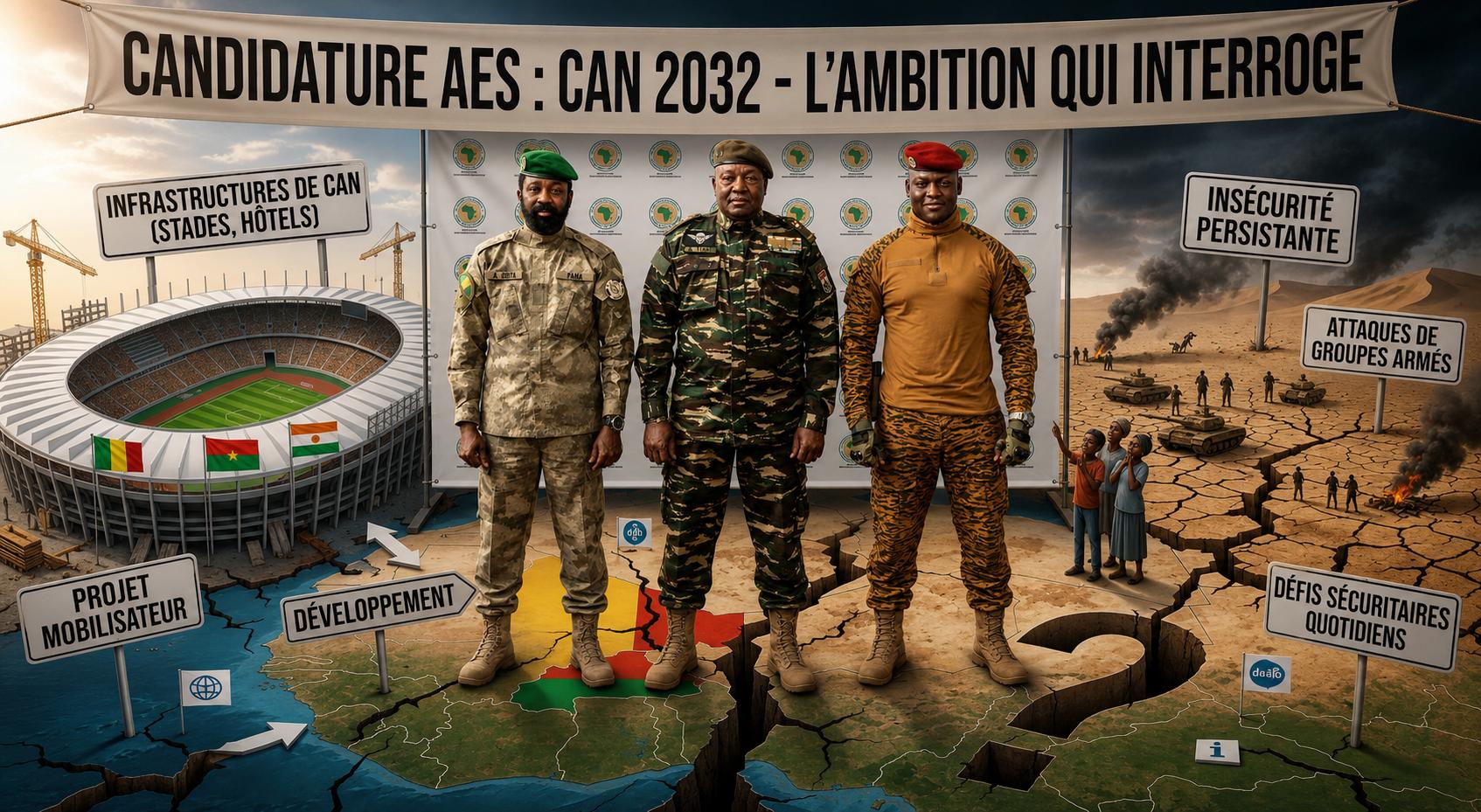 Candidature commune du Burkina Faso, du Mali et du Niger pour la can 2032 : un pari risqué dans un contexte d&rsquo;insécurité persistante