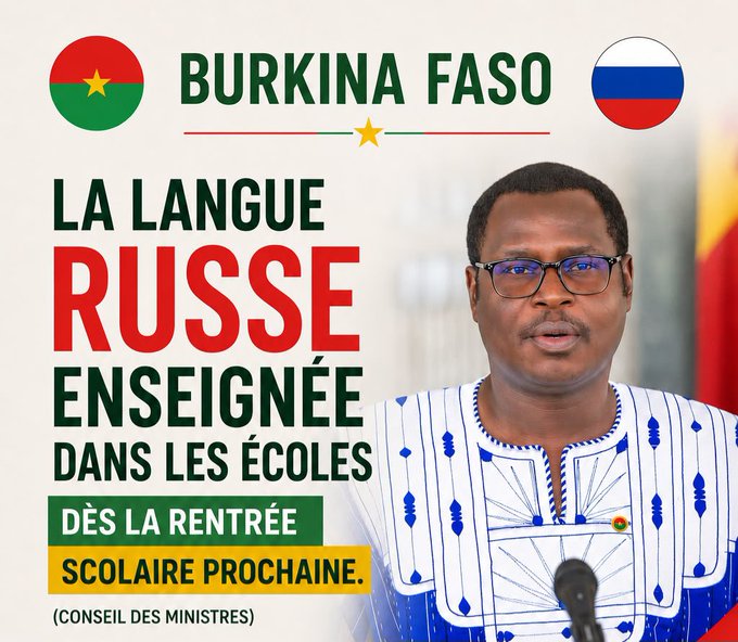 Burkina Faso : Le russe à l’école, diplomatie culturelle ou prémices d’une nouvelle tutelle ?