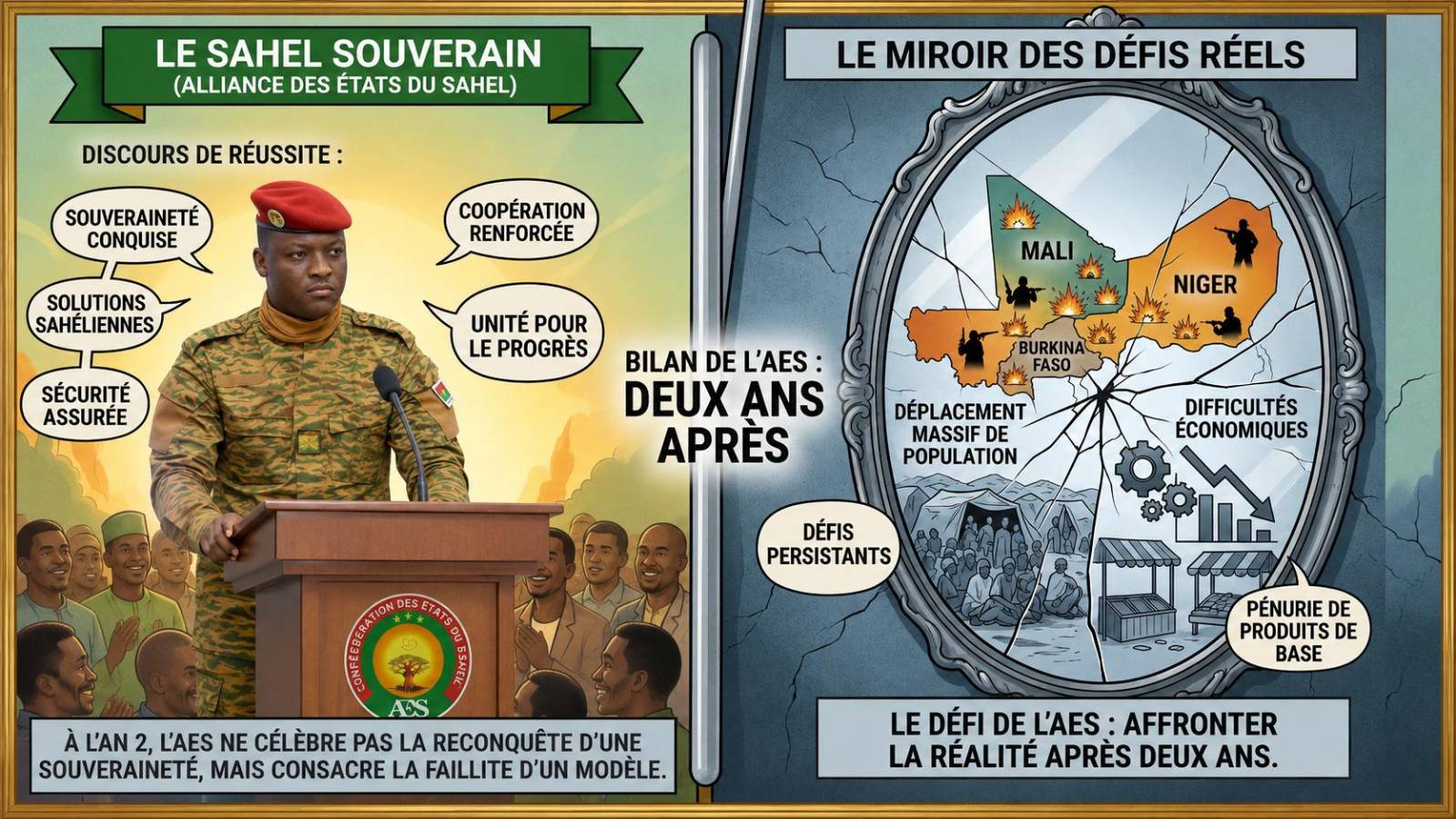 AES : deux ans après, le bilan contrasté d’une alliance sous haute tension