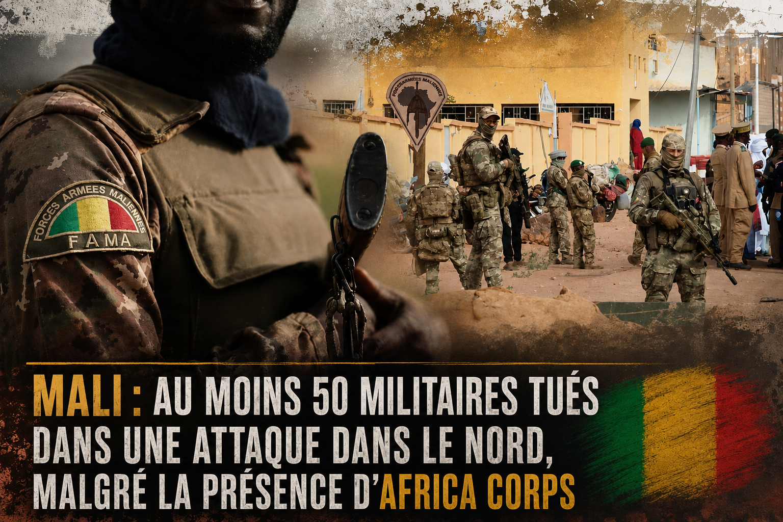 Mali : l&rsquo;attaque du nord confirme l&rsquo;échec d&rsquo;Africa Corps face aux jihadistes
