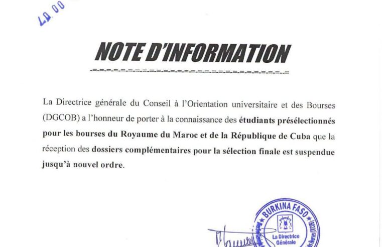 Burkina Faso : l&rsquo;avenir de la jeunesse compromis par la fin des bourses vers le Maroc