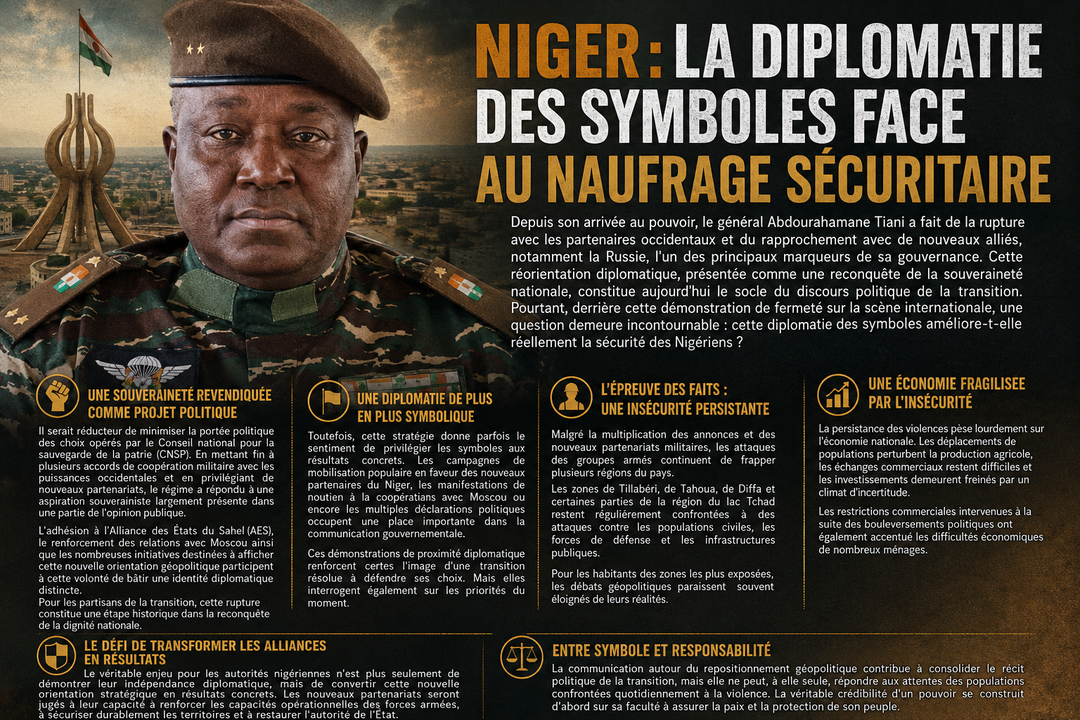 La réorientation stratégique du Niger : entre affirmation souveraine et défis sécuritaires