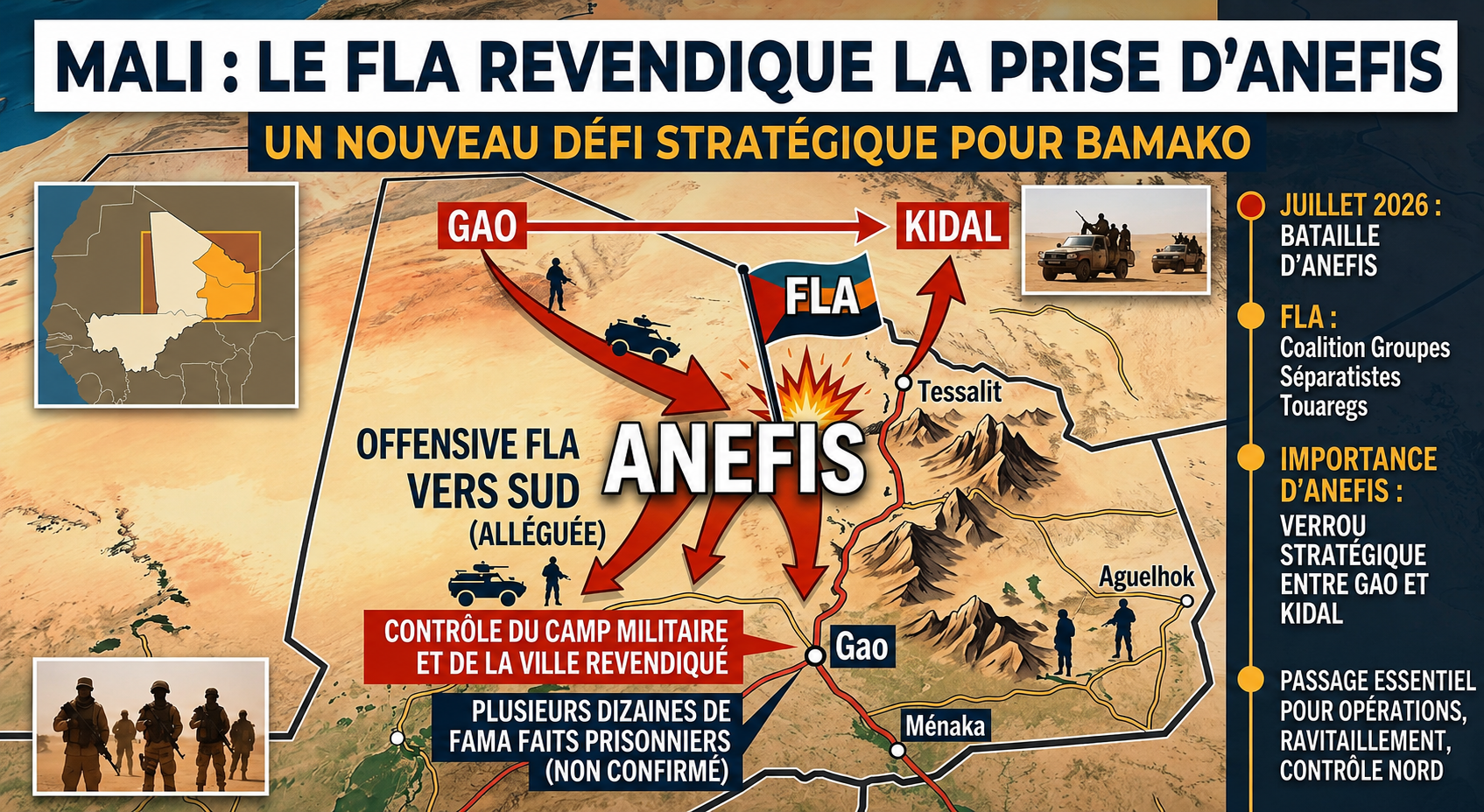 Mali : une double offensive met en lumière la fragilité sécuritaire