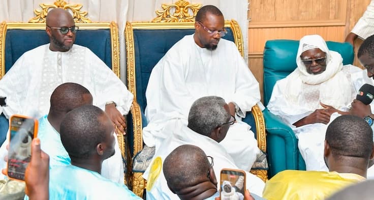 Ousmane Sonko célèbre l&rsquo;héritage de Serigne Touba à Touba avant le Grand Magal