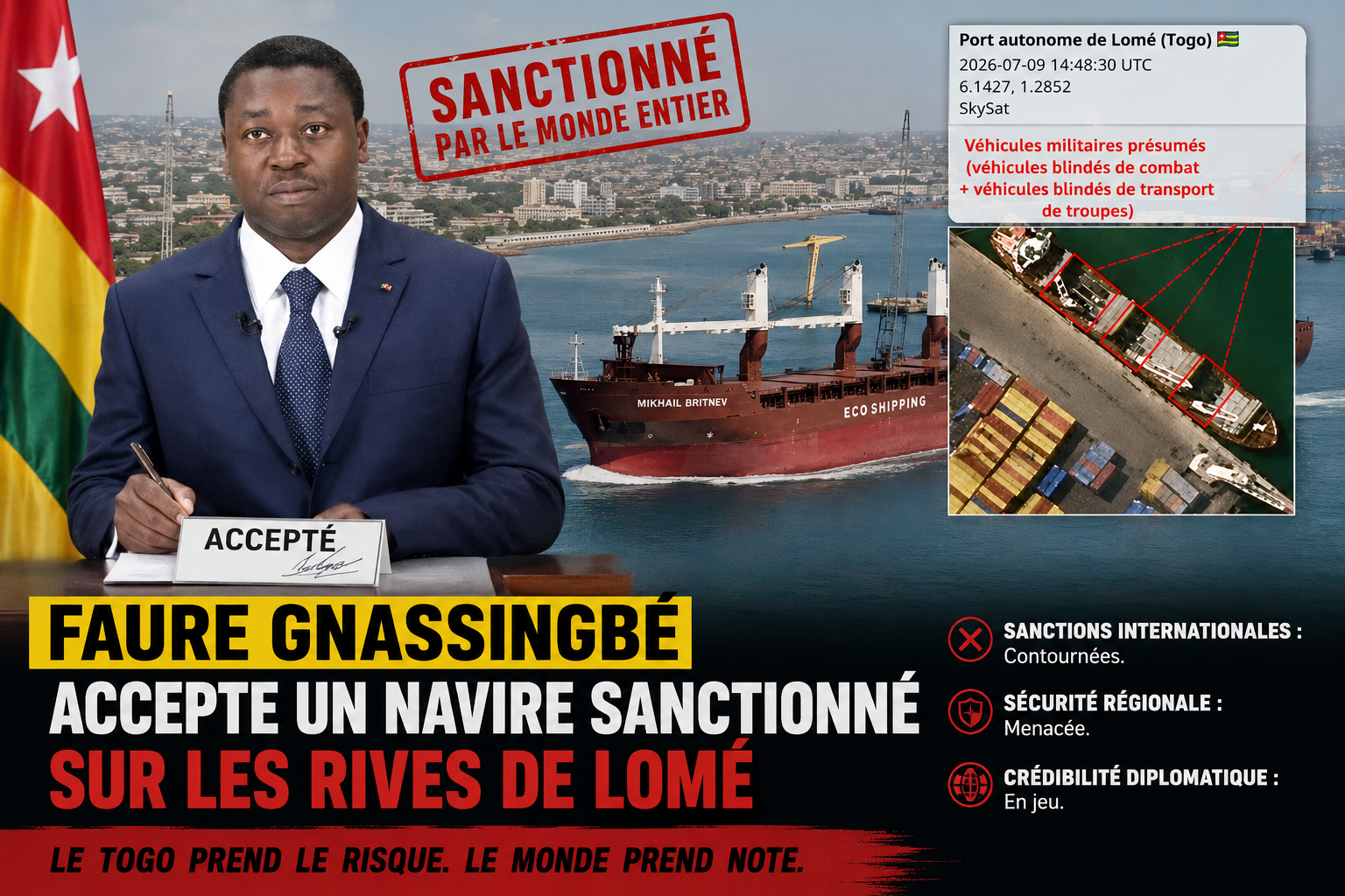 Le Togo face à un tournant stratégique : l&rsquo;alliance avec la Russie sous examen