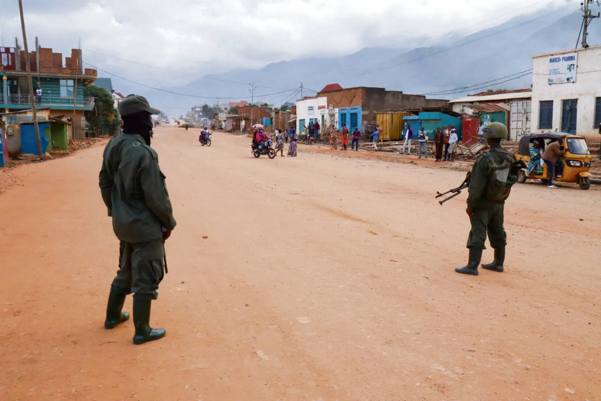 Carte de la RDC mettant en lumière les provinces du Nord et du Sud-Kivu