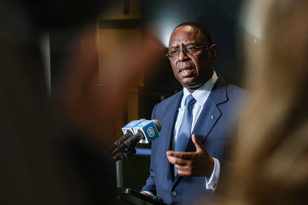 Macky Sall à New York, le 22 avril 2026. © Bianca Otero/ZUMA/SIPA
